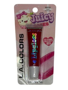 LA Colors Juicy Lip Gloss Sweet Confection Shimmer Lip Gloss 0.4 oz New